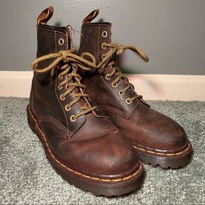 Vintage 90s Brown Doc Dr Martens Boots